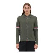 Gestreepte Wollen Vest Thom Browne , Green , Heren