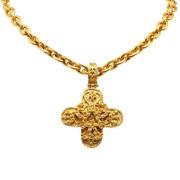 Pre-owned Metal chanel-jewelry Chanel Vintage , Yellow , Dames