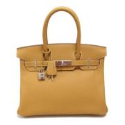 Pre-owned Leather handbags Hermès Vintage , Brown , Dames