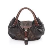 Pre-owned Leather fendi-bags Fendi Vintage , Brown , Dames