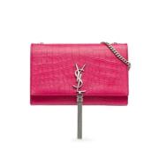 Pre-owned Leather crossbody-bags Yves Saint Laurent Vintage , Pink , D...