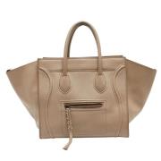 Pre-owned Leather celine-bags Celine Vintage , Beige , Dames