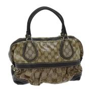 Pre-owned Canvas gucci-bags Gucci Vintage , Brown , Dames