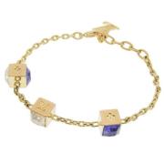 Pre-owned Metal bracelets Louis Vuitton Vintage , Yellow , Dames