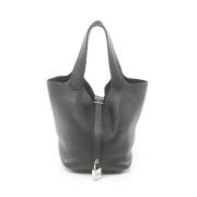 Pre-owned Leather handbags Hermès Vintage , Black , Dames