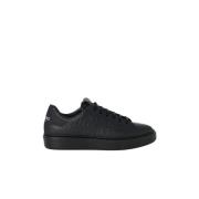 Vintage Tennis Style Zwarte Sneakers Iceberg , Black , Heren