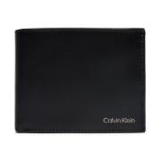 Heren Trifold Portemonnee Glad Ontwerp Calvin Klein , Black , Heren