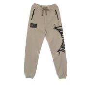 Lichtgewicht Mannen 3D Lettering Sweatpants Dolly Noire , Gray , Heren