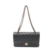 Pre-owned Leather chanel-bags Chanel Vintage , Black , Dames