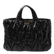 Pre-owned Leather handbags Miu Miu Pre-owned , Black , Dames