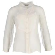 Pre-owned Acetate tops Celine Vintage , White , Dames