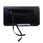 Pre-owned Leather wallets Balenciaga Vintage , Black , Dames