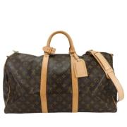 Pre-owned Canvas louis-vuitton-bags Louis Vuitton Vintage , Brown , Da...