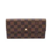 Pre-owned Leather wallets Louis Vuitton Vintage , Brown , Dames