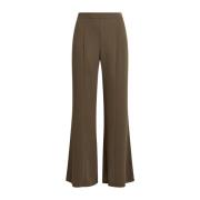 Elegante Crepe Broek Maliparmi , Green , Dames