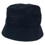 Pre-owned Canvas hats Prada Vintage , Black , Dames