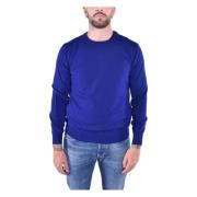 Wollen Crew Neck Sweater Kangra , Blue , Heren