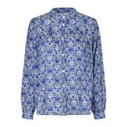 Pofmouw Shirt Blauw Lollys Laundry , Blue , Dames