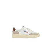 Medalist Low Leren Sneakers Wit Bruin Autry , White , Heren