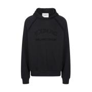 Logo Hoodie Iceberg , Black , Heren