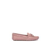 Comfortabele beige nubuck mocassins Kazar , Pink , Dames