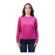 Fuchsia Trui Fijne Gebreide Elastisch Armani Exchange , Pink , Dames