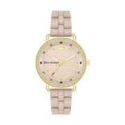 Gouden Damesmode Horloge Juicy Couture , Yellow , Unisex