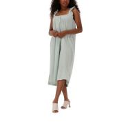 Mint Sun Dress Midi Jurk Just Dames , Green , Dames