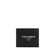 Stijlvolle Portemonnee met Uniek Ontwerp Dolce & Gabbana , Black , Her...