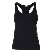 Contrasterende Logo Top Gemaakt in Italië Max Mara , Black , Dames