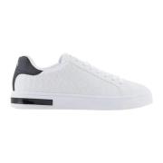 Witte Sneakers met Rubberen Zool Armani Exchange , White , Heren