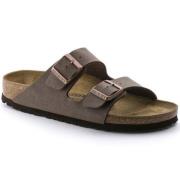 Nubuck Slippers voor Mannen Birkenstock , Brown , Heren