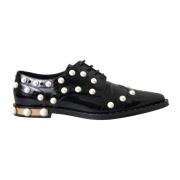 Zwarte Parel Broque Jurkschoenen Dolce & Gabbana , Black , Dames