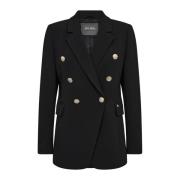 Klassieke Blazer met Zakken MOS Mosh , Black , Dames