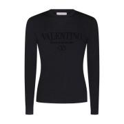 Stijlvolle Sweater met Uniek Ontwerp Valentino Garavani , Gray , Heren