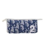 Pre-owned Canvas wallets Dior Vintage , Blue , Dames