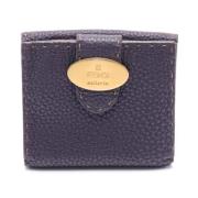 Pre-owned Leather wallets Fendi Vintage , Purple , Dames