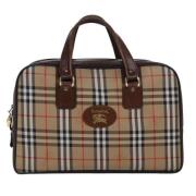 Pre-owned Canvas travel-bags Burberry Vintage , Beige , Dames