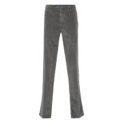 Corduroy Broek met Zakken en Elastaan PT Torino , Gray , Heren