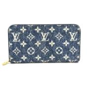 Pre-owned Denim wallets Louis Vuitton Vintage , Blue , Dames