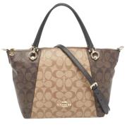 Pre-owned Coated canvas totes Coach Pre-owned , Brown , Dames