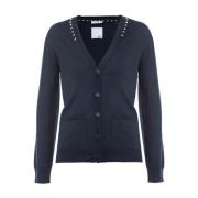 Stijlvolle Cardigan met Uniek Ontwerp Valentino Garavani , Blue , Here...