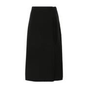 Midi Rok voor Vrouwen Ermanno Scervino , Black , Dames