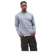 Blauw/Wit Heren Sweater Milano Stijl Quotrell , Blue , Heren