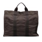 Pre-owned Canvas totes Hermès Vintage , Gray , Dames