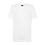 Casual Katoenen T-shirt Blauwe Stijl Billionaire , White , Heren