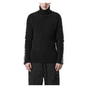 Alpaca High Neck Sweater Thom Krom , Black , Heren