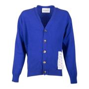 V-hals Wol Kasjmier Vest Blauw Amaránto , Blue , Heren