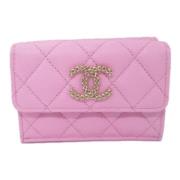 Pre-owned Fabric wallets Chanel Vintage , Pink , Dames