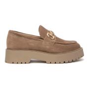 Beige Platte Schoenen Nerogiardini , Beige , Dames